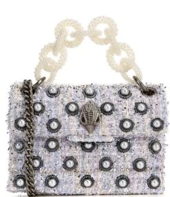 Kurt Geiger London Mini Kensington Tweed Pearl Chain Crossbody Bag -Kurt Geiger Shop 00000000 zi 033fb10d 7b6a 4822 9311 7ec4c770ad25