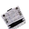 Kurt Geiger London Mini Kensington Tweed Pearl Chain Crossbody Bag