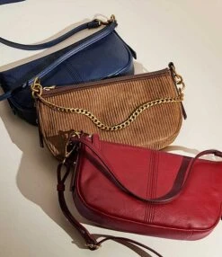 Fossil Jolie Corded Leather Baguette Shoulder Bag -Kurt Geiger Shop 00000000 zi 034778aa 0961 4cd2 a537 e6c78b29369f 04 ai