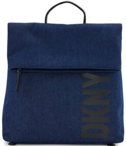 DKNY DNKY Tilly Denim Vegan Leather Spellout Logo Backpack -Kurt Geiger Shop 00000000 zi 04475cf9 0b09 484a 929b 23a830de4aed