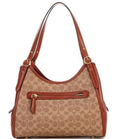 COACH Coated Canvas Signature Logo Lori Shoulder Bag -Kurt Geiger Shop 00000000 zi 057a2512 cc2e 4844 8343 a9231c4ce8f6 01 ai