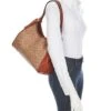 COACH Coated Canvas Signature Logo Lori Shoulder Bag