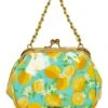 Betsey Johnson Lil Nugget Lemon Kiss Lock Bag