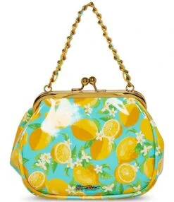 Betsey Johnson Lil Nugget Lemon Kiss Lock Bag