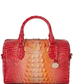 BRAHMIN Ombre Melbourne Collection Stacey Infusion Top Zip Satchel Bag