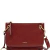 Margot Kiera Small Double Zip Leather Crossbody Bag