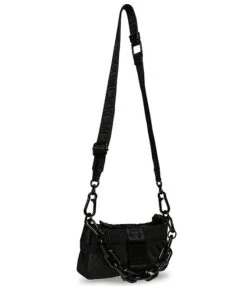 Steve Madden Astro Black Puffy Quilted Nylon Chain Detailing Mini Shoulder Bag -Kurt Geiger Shop 00000000 zi 11e9583c 66ff 44db 9312 0e2e54d81414 03 ai