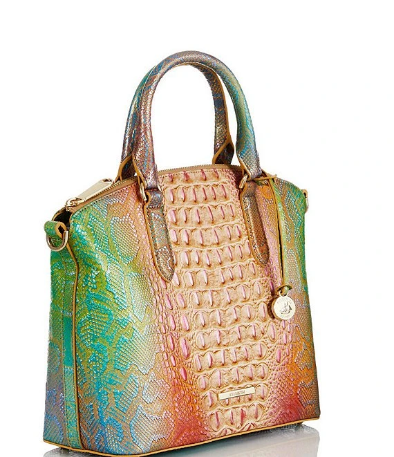 BRAHMIN Abalone Collection Leather Duxbury Multi Satchel Bag 2 BRAHMIN Abalone Collection Leather Duxbury Multi Satchel Bag - Afbeelding 2