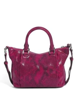 Aimee Kestenberg Chakra Magenta Cobra Satchel Crossbody Bag