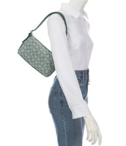 COACH Signature Logo Jacquard Demi Shoulder Bag