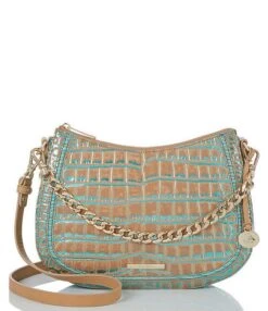 BRAHMIN Fremont Collection Shayna Mineral Blue Crossbody Bag -Kurt Geiger Shop 00000000 zi 18d73d70 ceb7 4d8f 8021 6e7a91cebad3