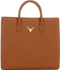 Taxidermy Amy Leather Tote Bag