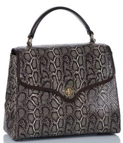 BRAHMIN Caswell Collection Rene Animal Print Leather Satchel Bag -Kurt Geiger Shop 00000000 zi 1e07cc1e 1c50 4b88 a571 57c1673110fe 03 ai