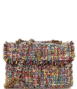 Kurt Geiger London Large Rainbow Tweed Shoulder Bag