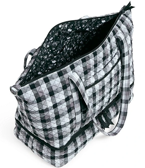 Vera Bradley Plaid Deluxe Travel Tote Bag 3 Vera Bradley Plaid Deluxe Travel Tote Bag - Afbeelding 3