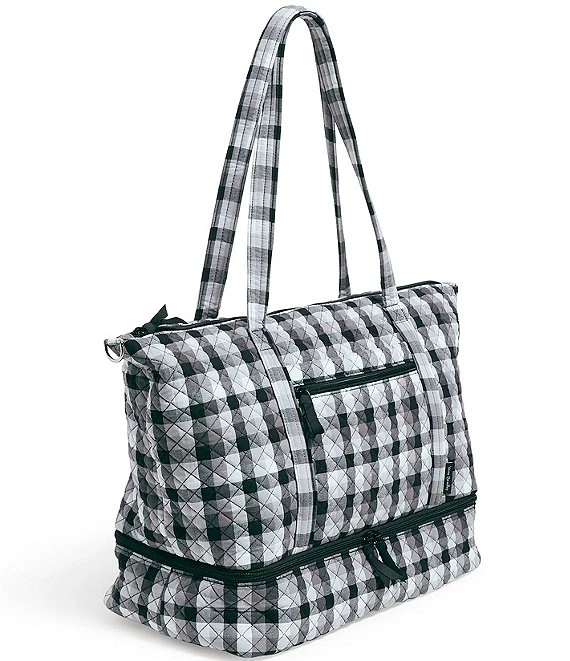 Vera Bradley Plaid Deluxe Travel Tote Bag 1 Vera Bradley Plaid Deluxe Travel Tote Bag