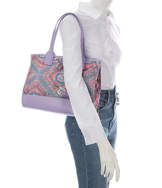 Kurt Geiger London Quilted Scarf Print Small Shopper Tote 4 Kurt Geiger London Quilted Scarf Print Small Shopper Tote - Afbeelding 4