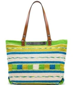 Patricia Nash Deep Blue Nature Collection Chennai Leather Trim Tote Bag -Kurt Geiger Shop 00000000 zi 257525da bd8d 4c6c ad4a 03d0e18ead33