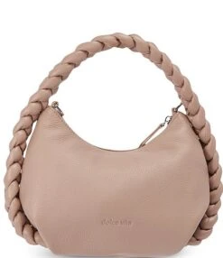 Dolce Vita Pippa Pebbled Leather Braided Handle Silver Tone Shoulder Bag -Kurt Geiger Shop 00000000 zi 28a0a10e 89c3 4f5e bd5c 9bbfbfdcd4b5 01 ai