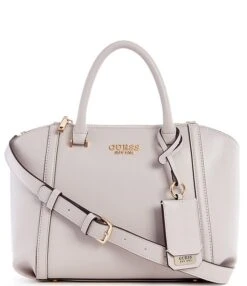 Guess Leie Status Gold Tone Satchel Bag
