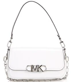 Michael Kors Parker Medium Convertible Chain Detailing Pouchette Shoulder Bag