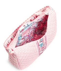 Vera Bradley Frannie Crescent Hello Kitty Gingham Crossbody Shoulder Bag