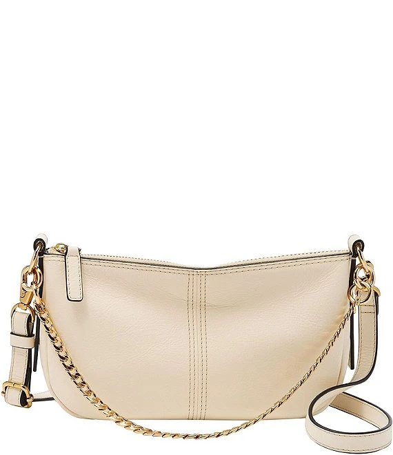 Fossil Jolie Chain Detail Leather Baguette Shoulder Bag 6 Fossil Jolie Chain Detail Leather Baguette Shoulder Bag - Afbeelding 6