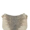 BRAHMIN Ombre Melbourne Collection Shayna Ivory Iguana Chain Crossbody Bag