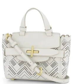 ZAC Zac Posen Brigette Perforated Belted Mini Crossbody Bag
