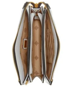 Guess Abey Multi Compartment Crossbody Quilted Color Blocked Handbag