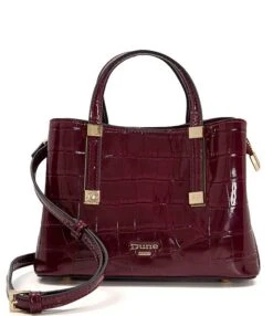 Dune London Dinkydorrie Synthetic Croco Gold Tone Mini Tote Bag
