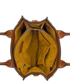 Patricia Nash Chevron Straw Zigzag Curry Convertible Tote Bag