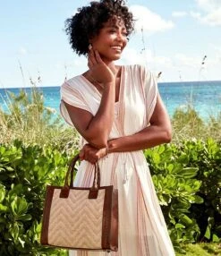 Patricia Nash Chevron Straw Zigzag Curry Convertible Tote Bag -Kurt Geiger Shop 00000000 zi 393a1221 3901 4223 b991 05c051a0766b 05 ai