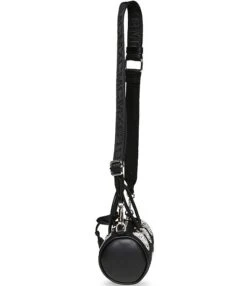 Steve Madden Rhinestone Smiles Mini Barrel Shoulder Bag