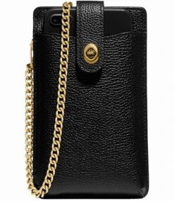 COACH Pebbled Leather Gold Chain Phone Case Crossbody Bag -Kurt Geiger Shop 00000000 zi 3f3f3df3 186c 423f b83a 14203fa3203f