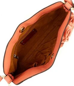 Patricia Nash Hartford Petals Coral Shoulder Bag
