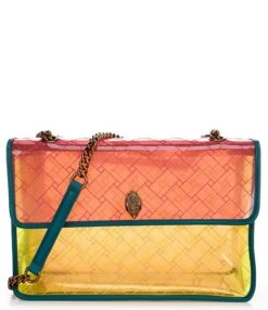 Kurt Geiger London Kensington XXL Colorblock Vinyl Quilted Shoulder Bag