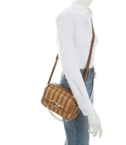 Michael Kors Park Medium Chain Swag Striped Straw Camera Crossbody Bag -Kurt Geiger Shop 00000000 zi 41bd8e23 17fa 446a bfb8 0c5779cfe918 03 ai