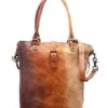 Bed Stu Mildred North South Leather Zip Tye Dye Tote Bag