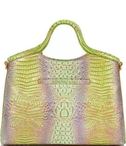 BRAHMIN Ombre Mini Melbourne Collection Elaine Leather Verbena Satchel Bag -Kurt Geiger Shop 00000000 zi 431075ad eec0 4bb7 8c80 c9f03988d936 01 ai