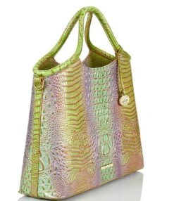 BRAHMIN Ombre Mini Melbourne Collection Elaine Leather Verbena Satchel Bag -Kurt Geiger Shop 00000000 zi 431075ad eec0 4bb7 8c80 c9f03988d936 03 ai