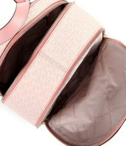 Michael Kors Signature Logo Rhea Zip Medium Tri-Color Primrose Backpack