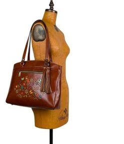 Patricia Nash Poppy Floral Embroidered Leather Tote Bag -Kurt Geiger Shop 00000000 zi 450ddc36 4b72 4172 ac52 8286af3e43fa 04 ai