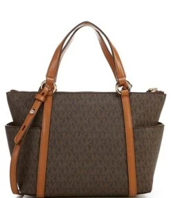 Michael Kors Signature Logo And Logo Charm Sullivan Small Top Zip Convertible Tote Bag -Kurt Geiger Shop 00000000 zi 46d2b13d b315 4395 8a8d 2a73e1aadbe6 01 ai