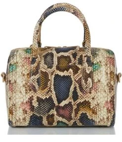BRAHMIN Multi Caloosa Collection Stacey Top Zip Satchel Bag