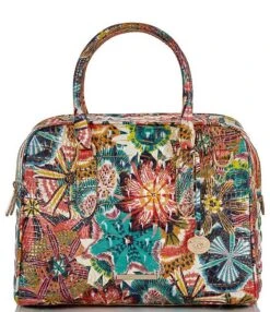 BRAHMIN Melbourne Collection Marissa Desert Blooom Satchel Bag -Kurt Geiger Shop 00000000 zi 4abfe936 20a2 4ab5 89b6 184ea4d8d2e7