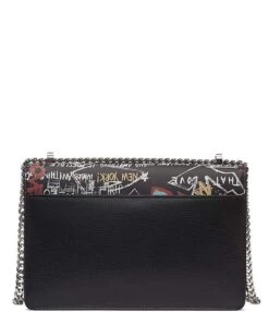 DKNY Elissa Graffiti Charm And Lock Shoulder Bag