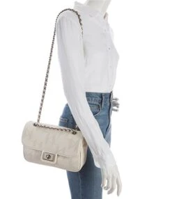 KARL LAGERFELD PARIS Agyness Perforated Signature Logo Leather Shoulder Bag -Kurt Geiger Shop 00000000 zi 4d5e26df 2b71 4376 9cbc f078efc364ec 03 ai