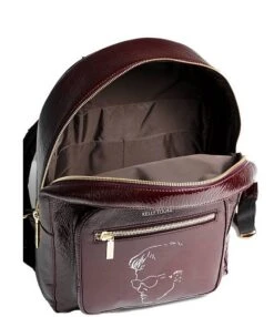 Kelly-Tooke Henry Patent Calfskin Leather Etched Face Backpack