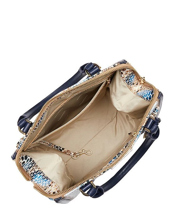 BRAHMIN Delahaye Collection Small Deep Azure Caroline Satchel Bag 2 BRAHMIN Delahaye Collection Small Deep Azure Caroline Satchel Bag - Afbeelding 2